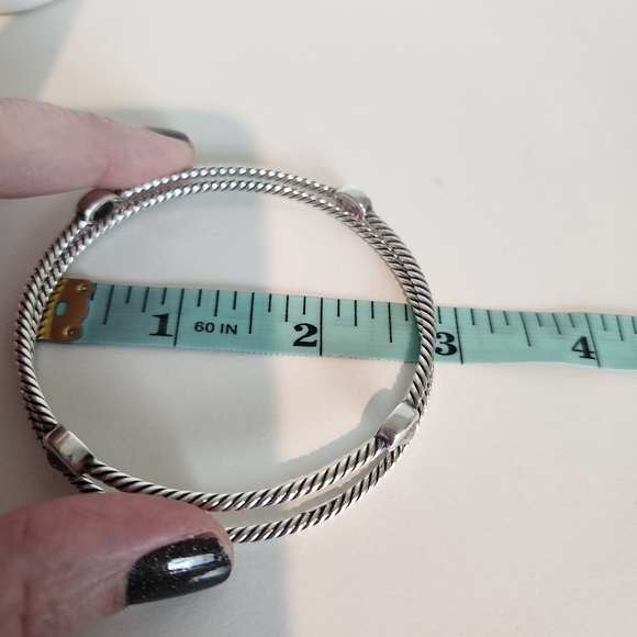 David Yurman Silver Cable Bracelet - Picture 5 of 7